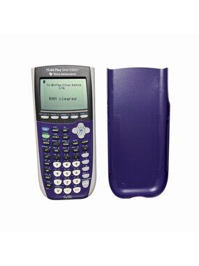 Texas Instruments TI-84 Plus Silver Edition- Purple Graphing Calculator
